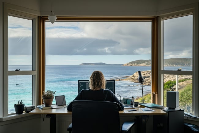 scene-with-diverse-young-people-being-digital-nomads-working-remotely-from-dreamy-locations-scaled