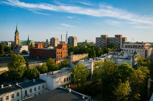 Panorama of Łódź