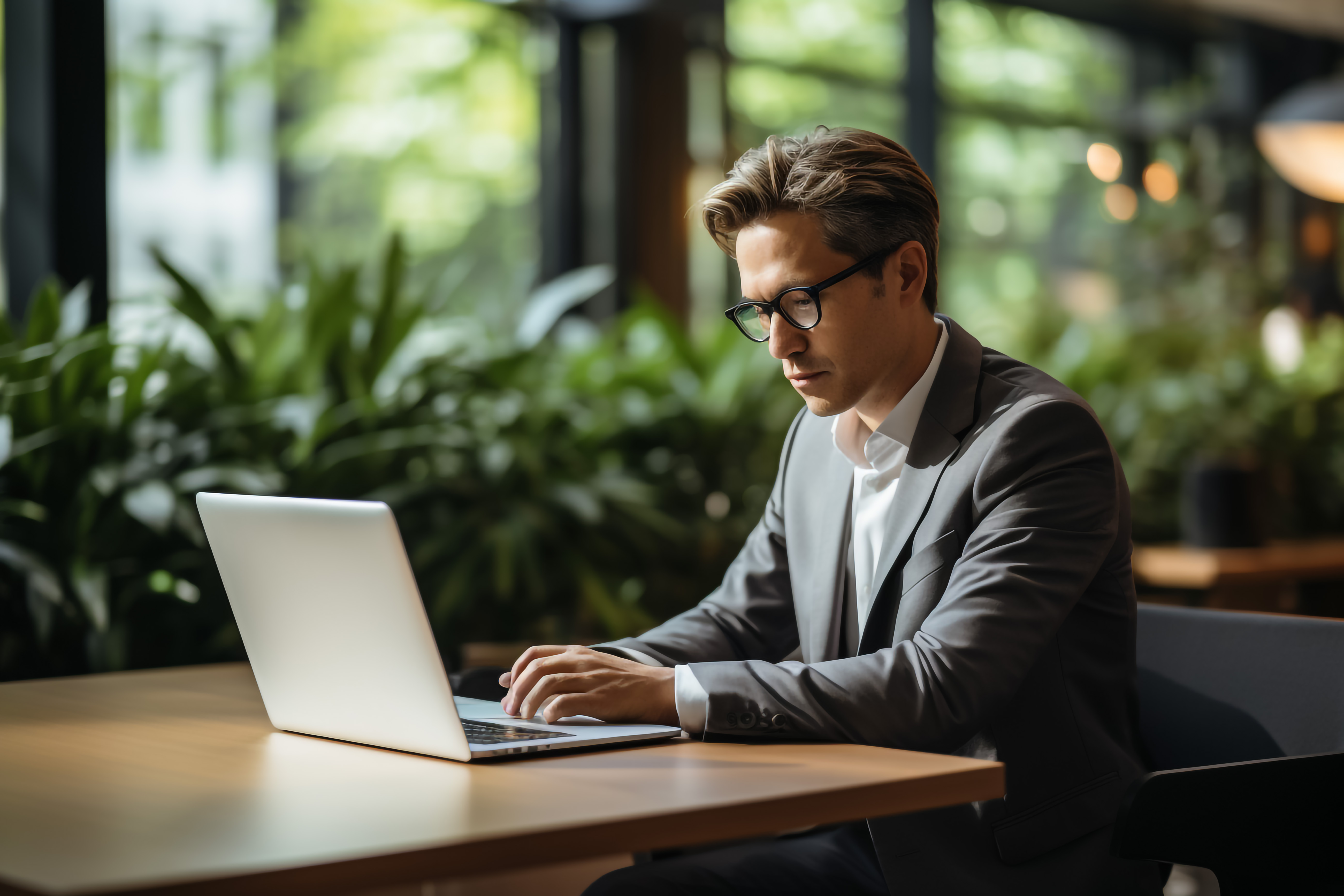 handsome-businessman-working-with-laptop-office-cheerful-businessman-taking-notes-while-working-office-portrait-happy-man-with-documents-laptop-indoo