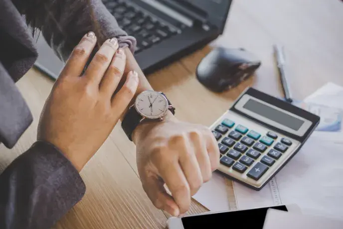 Zegarek i kalkulator